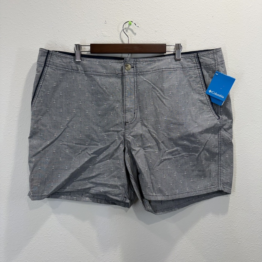 Columbia Womens Size 22W PFG Performance Fishing Gear Shorts Blue